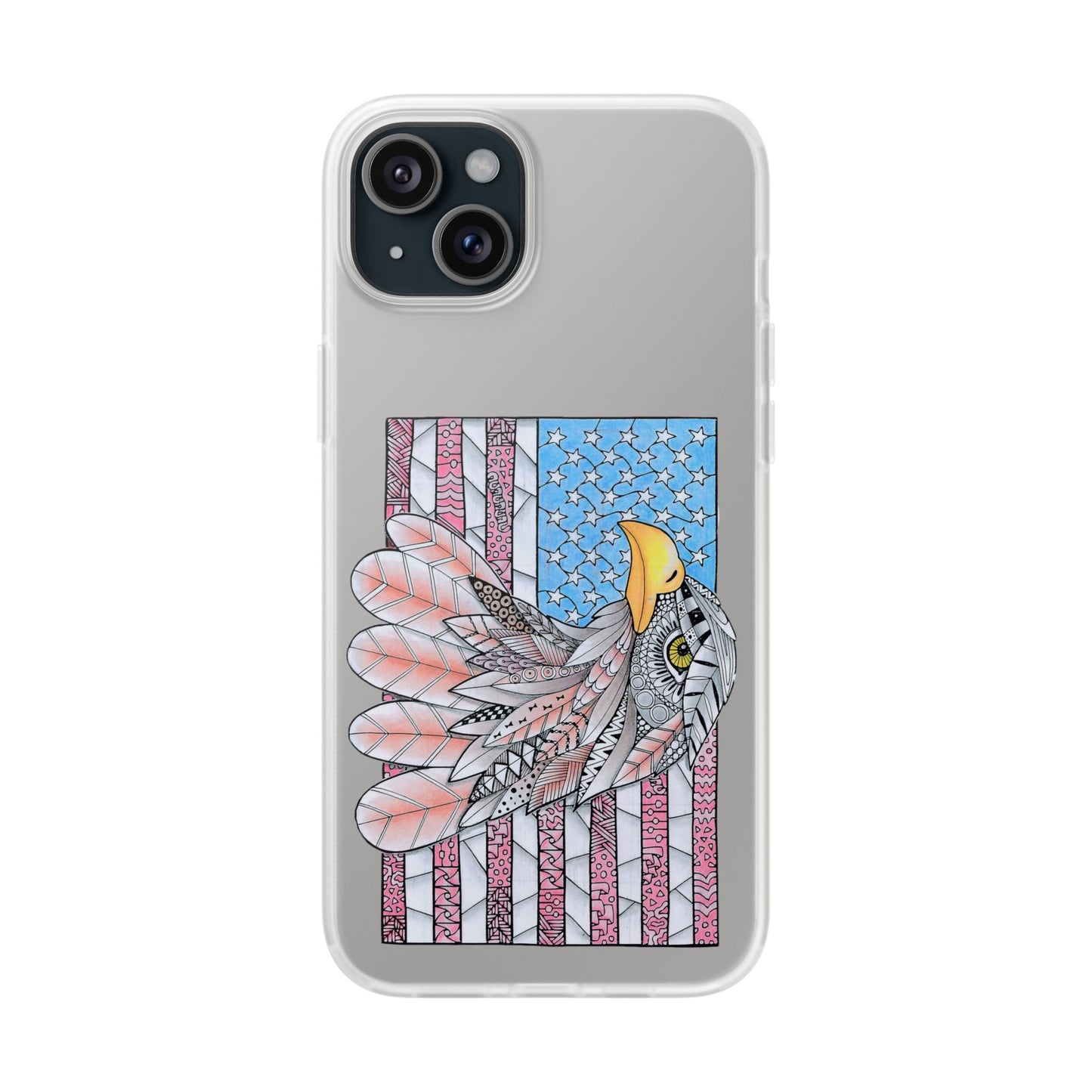 American flag w/ majestic bald eagle Flexi Cases