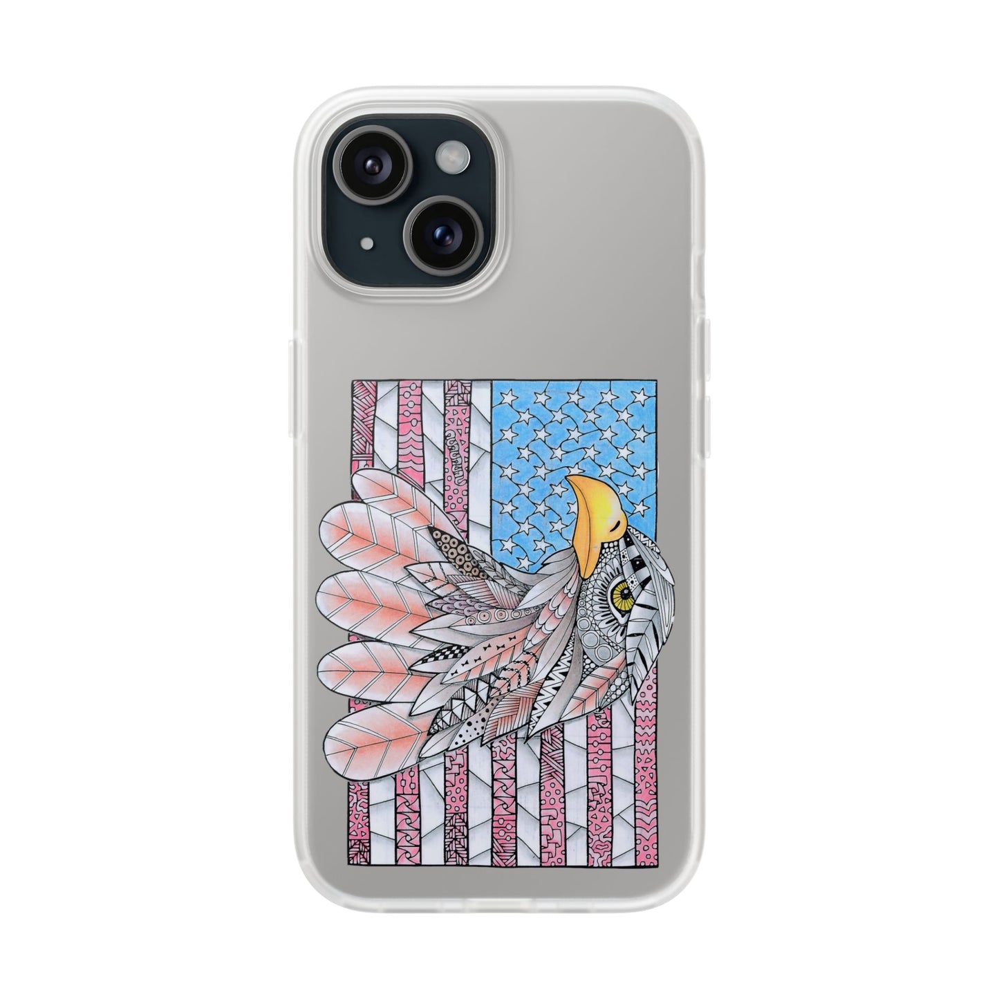 American flag w/ majestic bald eagle Flexi Cases