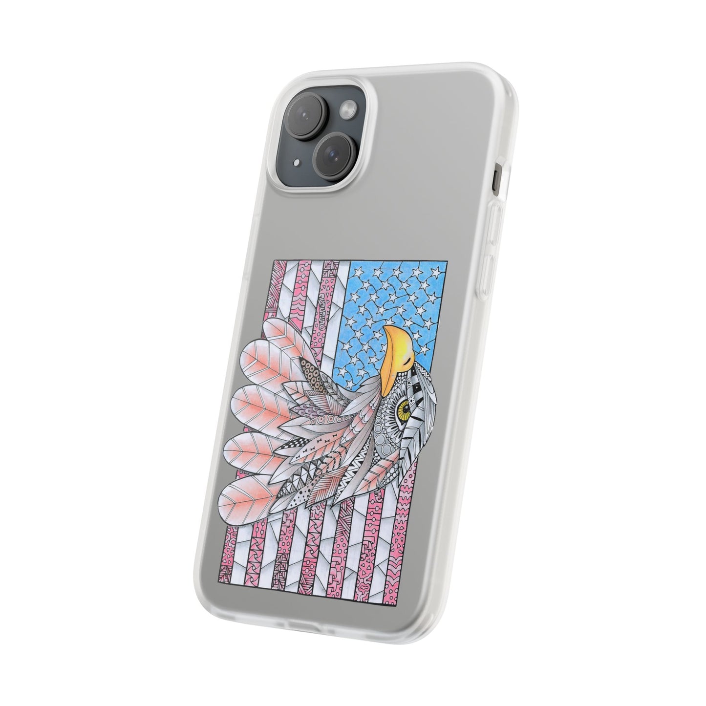 American flag w/ majestic bald eagle Flexi Cases