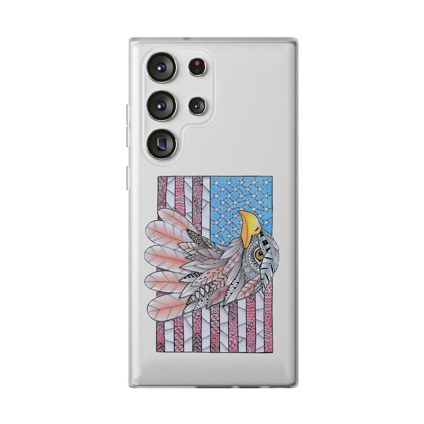 American flag w/ majestic bald eagle Flexi Cases